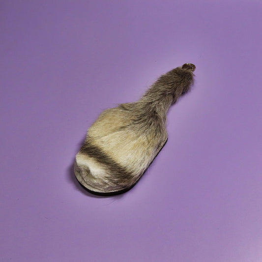 The Attitude Adjuster - Brown Leather & Hair on Hide Reindeer with Brass Hardware