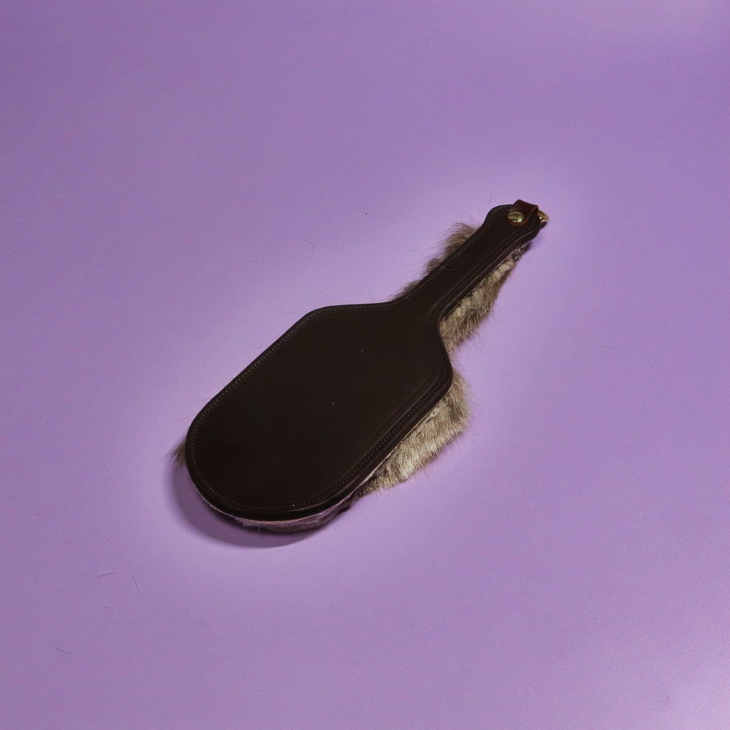 The Attitude Adjuster - Brown Leather & Hair on Hide Reindeer with Brass Hardware