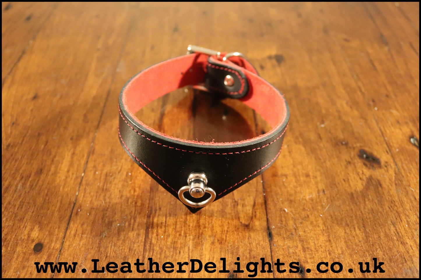 1" Wide Collar with Swivel Ring - Leather Delights