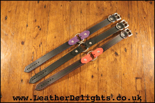 1" Wide O Ring Collar - Leather Delights