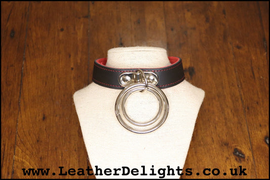 Double O Ring Collar - Leather Delights